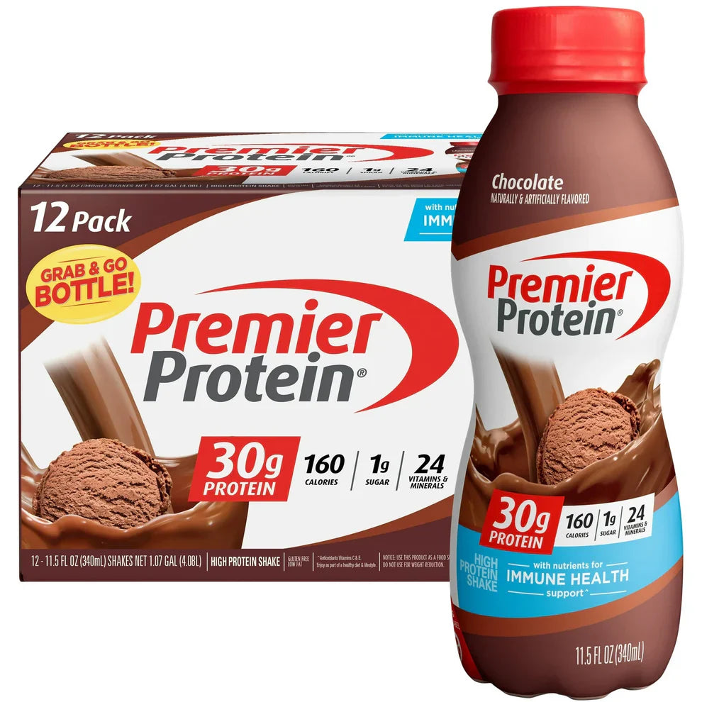 Premier Protein Shake: 30g Protein, 1g Sugar, 12-Pack